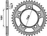 Odeslání Ihned PBR rozeta 4508 38 C45 KTM 950/990/1190 RC8 /DUKE/ SUPERMOTO (JTR898.38) (řetěz 525) (MADE IN ITALY)